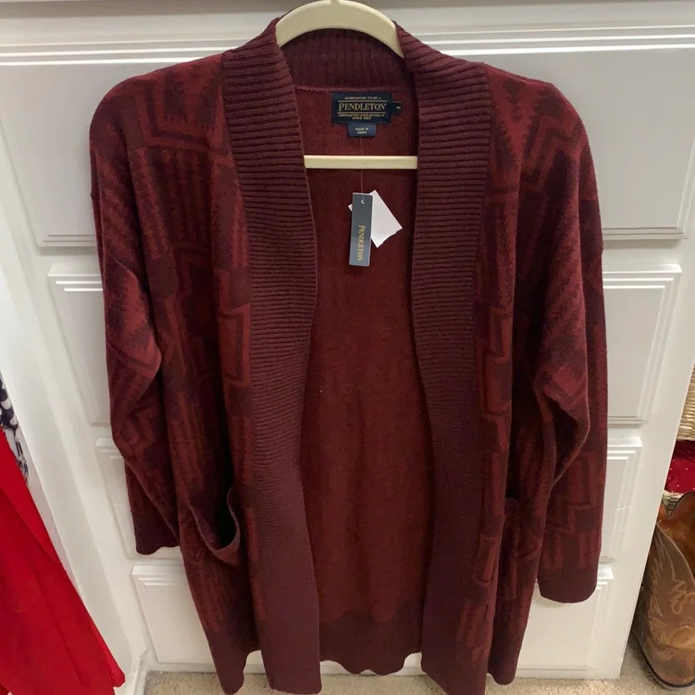 Pendleton Long Cardigan - Picture 1 of 7